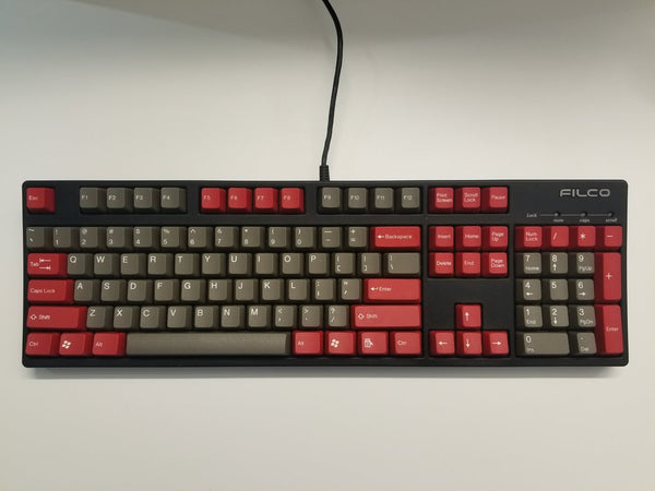 Red/Grey Keycap Doubleshot Keyset